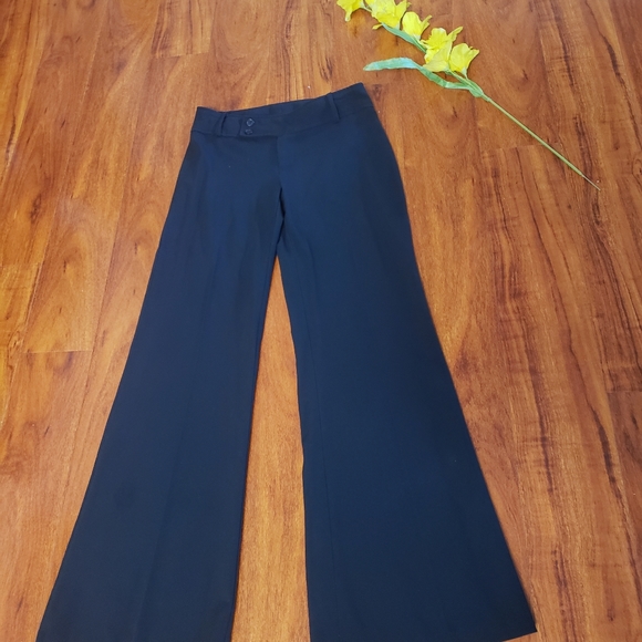 Just In: Black Chic Career Flare Pants - Picture 3 of 7